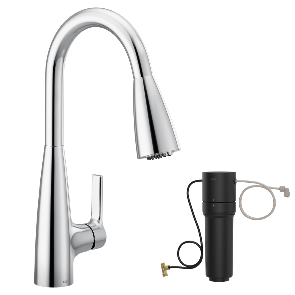 Moen® Haelyn 3-in-1 Kitchen Faucet + Water Filter Bundle