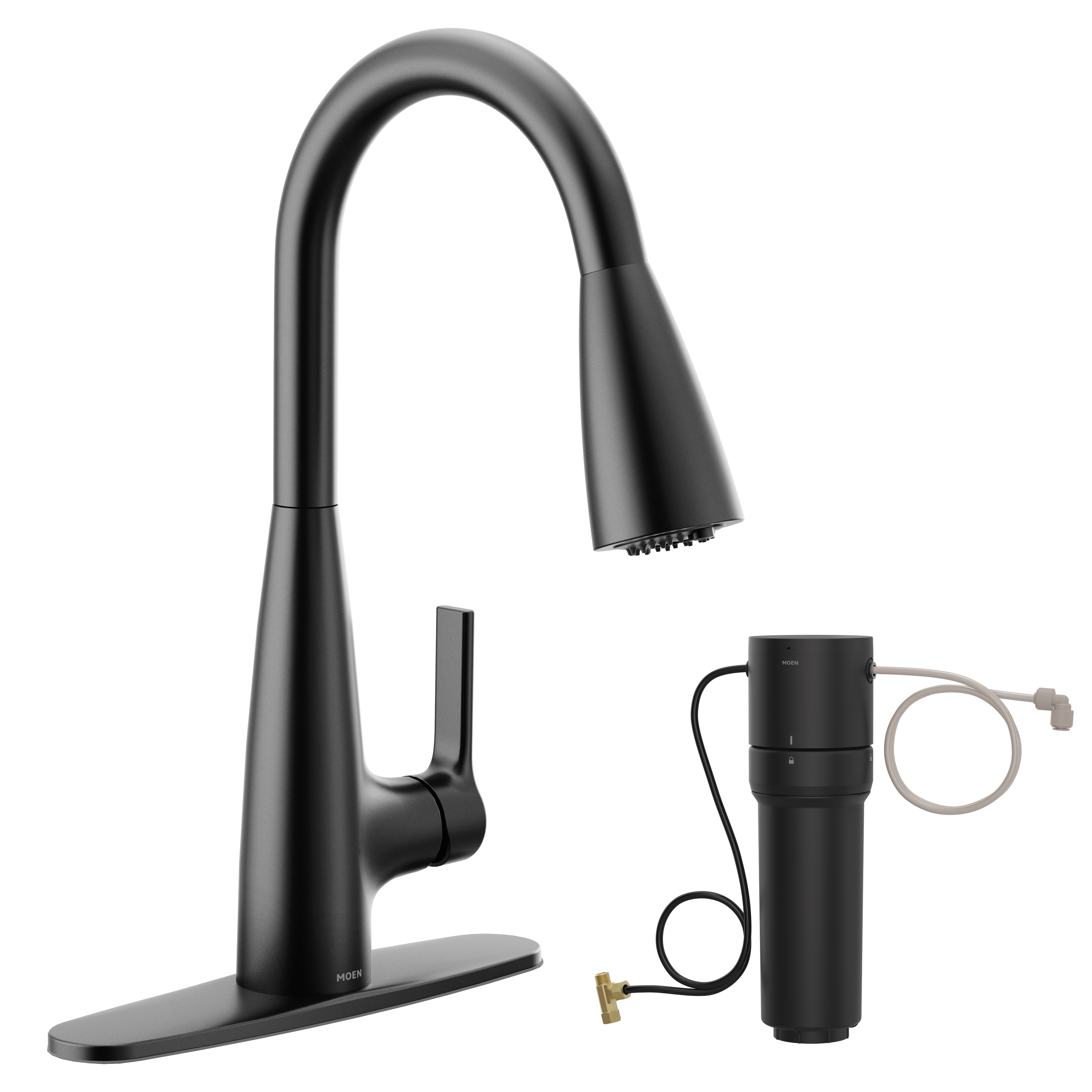Moen® Haelyn 3-in-1 Kitchen Faucet + Water Filter Bundle
