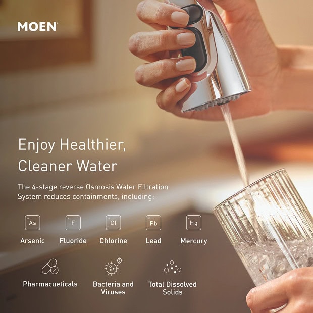 Moen Reverse osmosis filter capabilities
