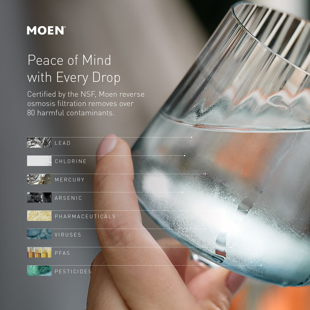 Moen® Haelyn 3-in-1 Kitchen Faucet + Water Filter Bundle