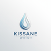 Create a clean, modern, minimalist logo for a company called “Kissane Water.” Incorporate a stylized water droplet as the main graphic element. Use smooth lines, soft gradients, and a professional look suitable for a water filtration and purification business. The design should look premium, simple, and trustworthy. White or light background.
